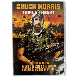 Chuck Norris Triple Threat 1984-1988 DVD MGM Action Collection R Includes 3 Movi